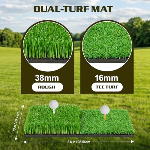 MoKo Pop Up Golf Chipping Net, Double-Sided Chipping Net for Chipping Accuracy Training with Sturdy Structure, Professional Golf Practice Net for Indoor and Outdoor Training