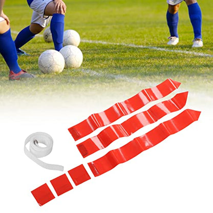 KANASI Football Belt Flag, PVC waist flag set with 3 flags for youth competition training games practices