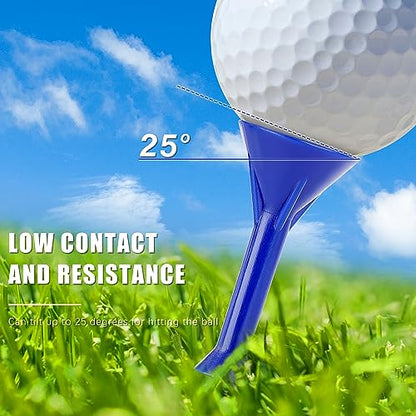 CHAMPKEY 3-1/4" Premium Plastic Golf Tees｜Excellent Durability and Stability Tees | Choose Between 25 Pack and 50 Pack