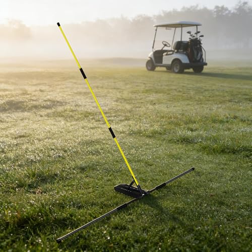 Golf Alignment Sticks – Adjustable Swing Rod Trainer, Skill Development, Precision Marked Surfaces | Golf Practice Sticks for Indoor, Chipping, Hitting, Backyard, Home Training, Golfers, Putting Drill