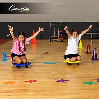 Champion Sports 9-Inch Poly Star Marker Set, Multicolor, 1 Count (Pack of 1)