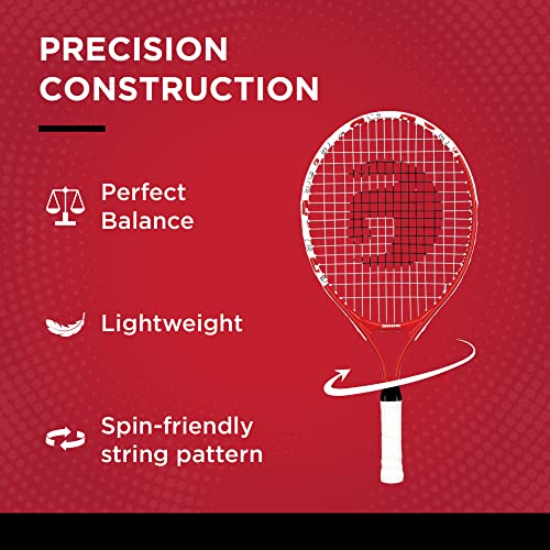 Gamma Sports Junior Tennis Racquet: Quick Kids 19 Inch Tennis Racket - Prestrung Youth Tennis Racquets for Boys and Girls - 93 Inch Head Size | Prestrung, 93 Inch Head Size