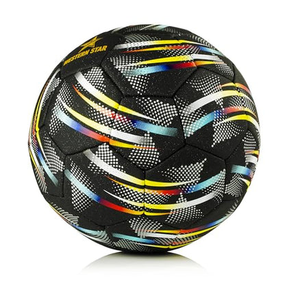 Western Star Soccer Ball Helix- Size 3 4 5 - Official Match Grade Soccer Balls - Attractive and Durable Design - color: Revolution, size: Size 4