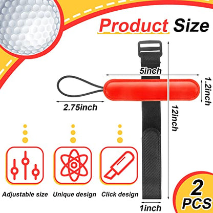 2 Pcs Golf Swing Training Golf Wrist Trainer Golf Aid Trainer Chipping Wristband Wrist Golf Training Equipment Golf Gadgets Alignment Practice Tool for Club Golf Beginners Better Impact Position
