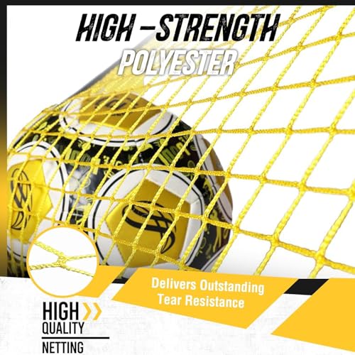 Upgraded Portable Soccer Trainer, 2 in 1 Soccer Rebounder Net