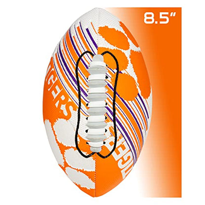 Franklin Sports NCAA Football - Youth Mini Football - 8.5" SPACELACE Easy Grip Texture - Perfect for Kids
