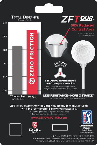 Zero Friction Tour Golf Tees