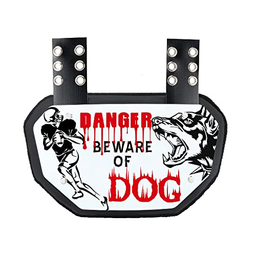 Runxrocy Football Back Plate Rear Back Protector Football Low Back Pad for Adult & Youth Players - size: Youth (Age Under 12), style: New Dog
