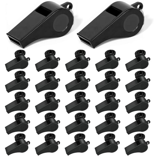 Mototo 72/144/200 PCS Plastic Whistle for Coach with Lanyard Loud Crisp Sound Sports Referee Whistle Multicolor Bulk for Adults Coaches Referees Teachers Officials Polices