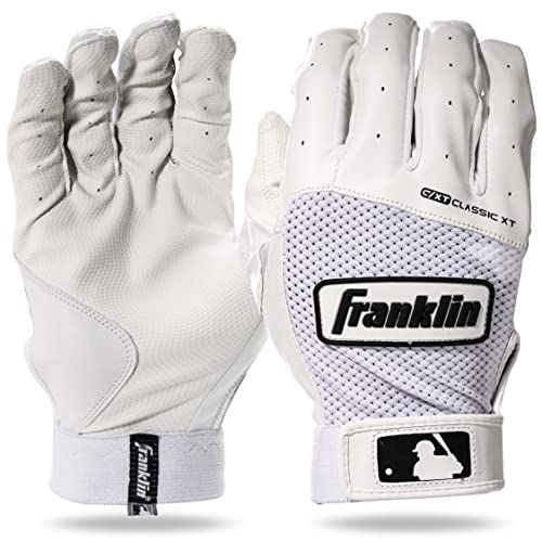 Franklin Sports MLB Classic XT Batting Gloves - Adult + Youth Batting Glove Pairs - Baseball + Softball Batting Gloves