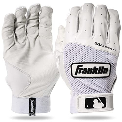 Franklin Sports MLB Classic XT Batting Gloves - Adult + Youth Batting Glove Pairs - Baseball + Softball Batting Gloves