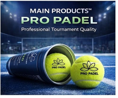 Pro Padel Balls - 2 Pack (6 Balls) - Pressurized Padel Balls - Premium Natural Rubber Core - 47% Wool Felt - Professional Tournament Quality - Consistent Bounce - for All Courts.