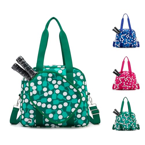 ROYALFAIR Pickleball Bag, Pickleball Tote Bag high-capacity Adjustable Shoulder Strap for Pickleball Paddle Shoulder Bag, Pickleball Bag for Women Men
