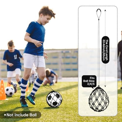 Soccer Kick Trainer 2 Psc with Return Net - Football Training Equipment for Boys & Girls - Practice Gear Compatible with Size 3 4 5 Balls - style: 2PCS High-Density Soccer Kick Trainer