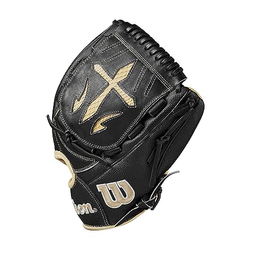 Wilson A2000 Pitcher's Baseball Gloves - color: Black/Saddle Tan, size: 12"