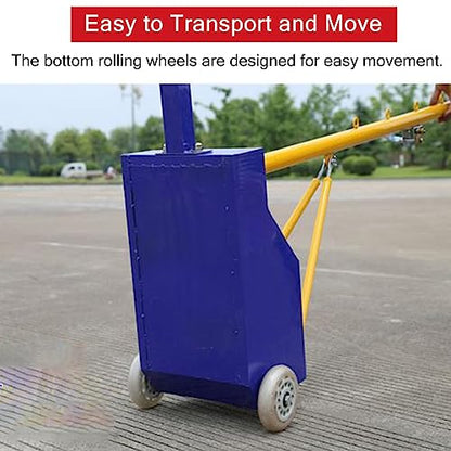Portable Badminton Tennis Net Stand, Durable Outdoor Replacement Court Set For Tennis, Volleyball, And Badminton, Easy Setup For Backyard, Driveway, Stadium, Playground, And Gym Use )Blue-H 1.55M(5Ft) - size: H 1.55m(5ft)