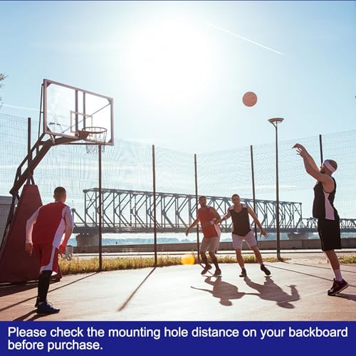 PATIKIL Basketball Rims Replacement Bear Solid Steel - color: Black
