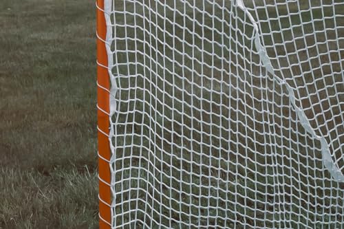 Velocity - Single Portable Folding Lacrosse Goal - Official 6' x 6' x 7' Size Compatible with 4, 5, 6,7mm White or Black Net, Foldable and Portable for Easy Training and Storage - Sports Equipment