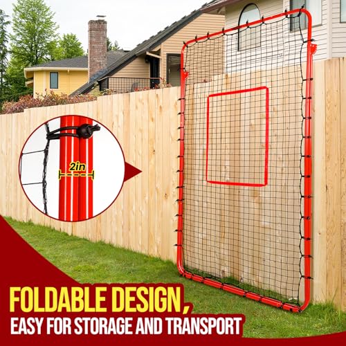 7x4FT Volleyball Rebounder Net,Angle Adjustable Volleyballs Training Equipment For Hitting,Blocking,Serving,Setting, Easy Setup Volleyball Rebound Net, Portable Volley ball Trainer For Kids and Adults