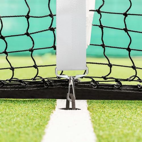 Tennis Net Center Strap - Nylon Net Adjustable with Metal Hook for Tennis Net