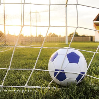 Soccer Goal Net, Sports Twisted Net Post Netting Portable Football Replacement Field Equipment Foldable Polyethylene Rope for Backyard Daily Practice Match Training Shooting Aid with Carry Bag - size: 12X6FT