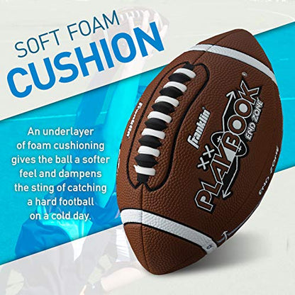 Franklin Sports Youth Football Playbook - Junior Football with Route Diagrams - Small, Perfect for Peewee and Youth