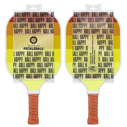 – Carbon Fiber Pickleball Paddles – USAPA Approved, Honeycomb Core, Cushioned Grip, Lightweight Design – Single Paddles & Paddle Sets - color: Yellow Sunset - Single Paddle