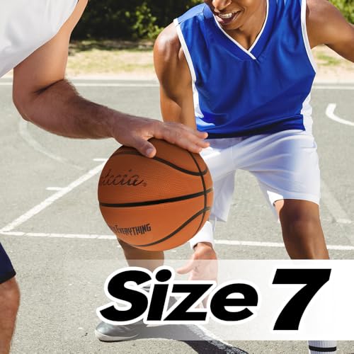 Basketball, Rubber Basketballs with Pump, Youth Basketball for Indoor and Outdoor