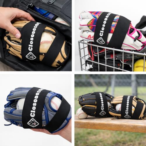 Baseball/Softball Glove Wrap Band for Break-in, Shaping & Glove Care | Baseball Glove Accessories for Men’s, Women’s, Adult & Youth Mitts