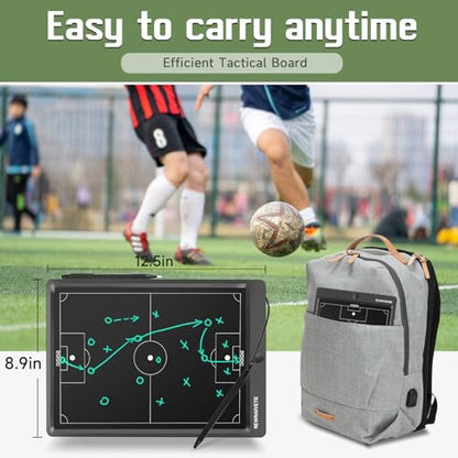 15 inch Electronic Football Coach Board - LCD Soccer Tactical Coaching Board with Stylus Pen for Football Coach Marker Training Writing Tablet - color: 15 Inch Football Coaching Board