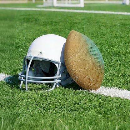 American Football, Official Size 11.9 x 7.3 Inch, Premium Composite Leather High-Grip Ball with Pro-Style Lacing, Unique Prints for Training, Games & Gifts - color: Sea Beach