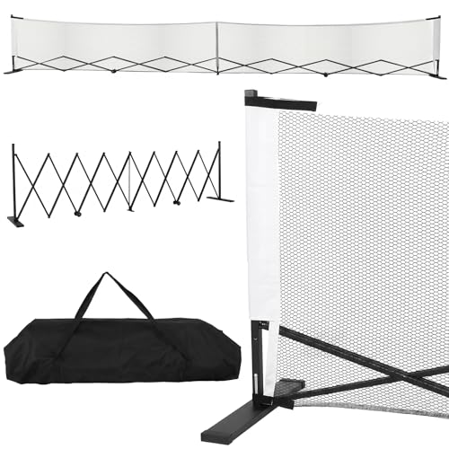 Generic Portable Ball Net Frames with Wheels Movable Net Posts Aluminum Alloy Retractable 22ft for Backyards Driveways & Garages