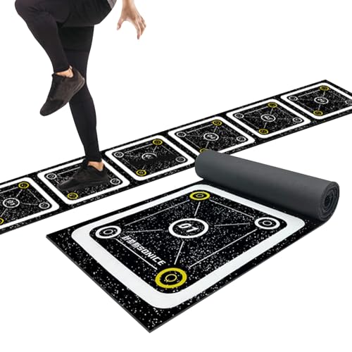 Rubber Agility Ladder Non-Slip Speed Agility Training Ladder Pad for Soccer Football Footwork, Workout Ladder for Soccer Football Tennis Boxing Training, Agility Training Equipment - size: 8.8 ft