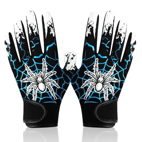 Youth Baseball Glove, Batting Gloves Comfortable Fit Breathable Durable Lightweight Design Junior Training Batting - color: Spider, size: M/L(6-6.5 inch)