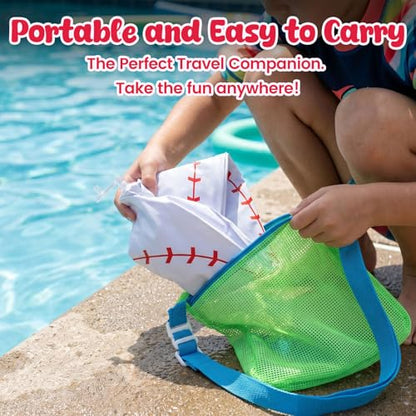 Shindel Inflatable Baseball 27-inch, Giant Inflatable Ball for Baseball Themed Party Decorations & Birthday Decor, Pool Beach Ball Toys for Kids - style: Pool Baseball Toy