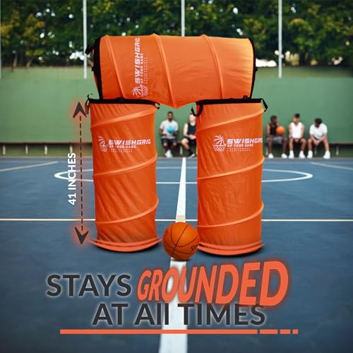 Portable Pop-Up Defender Dummy Trainer - Basketball Dribble Training - Football Tackling, Soccer Dribbling Dummies - Equipment to Improve Skills w/Built-in Storage - size: 3 - Pack