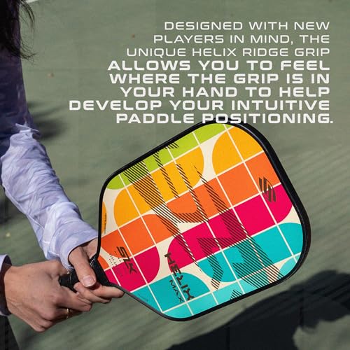 Selkirk Sport SLK Helix Pro Pickleball Paddle | Thermoformed Carbon Fiber Pickleball Paddles with Carbon Fiber & Fiberglass Hybrid Face | Unmatched Control - color: Jeweled