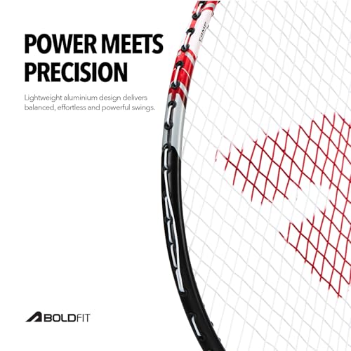 Boldfit Badminton Rackets Aluminium Badminton Racket with Full Cover Bag Standard Shuttle Bat Match Shuttle Bats Lightweight Badminton Shuttle Bat - Blue - style: Aeroflex 1