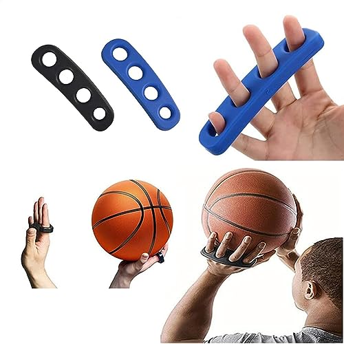 Basketball Shooting Trainer Aid, 2PCS Basketball Training Equipment Aids, Shooting Form Trainer for Basketball for Youth and Adult (Black, Blue)