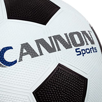 Cannon Sports Black & White Soccer Ball for Games, Practice, and Agility Training - size: Size 5