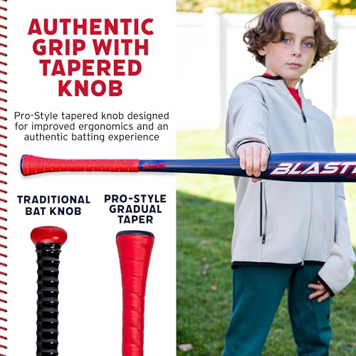 Franklin Sports Blaster Plastic Baseball Bat + Ball Set - Youth 32" Toy Bat + Official Stitched 70mm Lightweight Ball - style: Bat and Ball Set