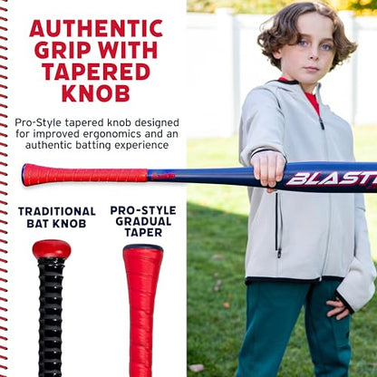Franklin Sports Blaster Plastic Baseball Bat + Ball Set - Youth 32" Toy Bat + Official Stitched 70mm Lightweight Ball - style: Bat and Ball Set