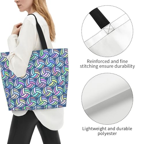 Sport Soccer Large Tote Bag Simple Casual Portable Shoulder Bags Reusable Grocery Handbag For Women Gym Travel