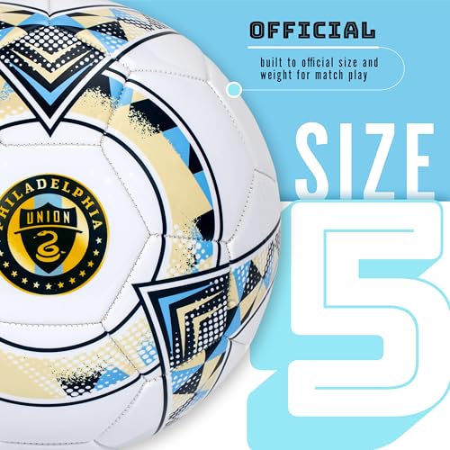 Franklin Sports Official MLS Team Soccer Balls - Official Size 5 Soccer Balls - Regulation Size + Weight Soccer Ball for Kids + Adults - Boys + Girls Soccer Ball - Air Pump Included