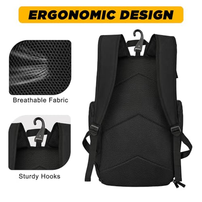Goloni Basketball Backpack,Large Sports Bag with Ball Compartment & Shoe Compartment, Best for Basketball, Soccer, Volleyball,Gym, Travel