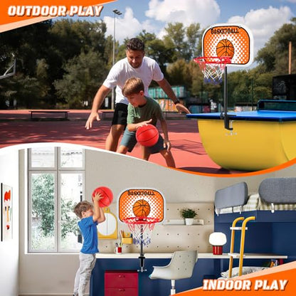 Toddler Basketball Hoop Indoor, Basketball Hoop for Kids Mini Kids Hoops for Outdoor Indoor Goal for Sport Toys Christmas Birthday Gift