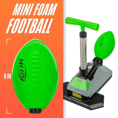 Nerf QB Pro Foam Football Passer - Mini Ball Launcher for Kids Practice + Games - Fun Youth Outdoor Football Passer - 8.5" Foam Ball Included