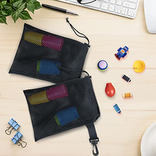 20 PCS With Clips Mesh Drawstring Bags, Portable Nylon Storage Bags for toy,Sports Storage,Outdoor activities etc. (5.9x7.9in) - size: 20Pcs / 5.9x7.9in