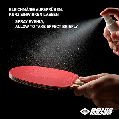 Donic-Schildkroet Donic-Schildkröt Kit for Table Tennis, 100 ml Foam in a Pump Sprayer Plus a Cleaning Sponge, for Refreshing Bat Coatings, 828529