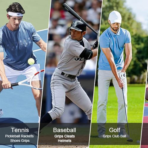 2 in 1 Grip Restore and Cleaner for Golf, Tennis, Pickleball, Football, Baseball, Basketball, Soccer, Volleyball - Removes Dirt And Oil,Improving Sports Shoe Grip Performance Enhancer